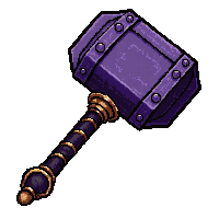 ornate ceremonial hammer  epic purple tier