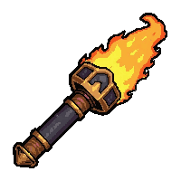 ornate ceremonial hammer  fire enchanted molten