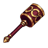 ornate ceremonial hammer  holy blessed radiant