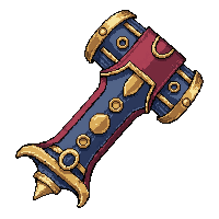 ornate ceremonial hammer  poison coated venomous