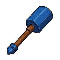 ornate ceremonial hammer  rare blue tier