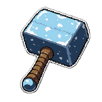 smith s blacksmith hammer  frost enchanted icy