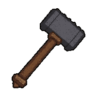 smith s blacksmith hammer  rusted broken