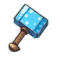 war hammer single head  frost enchanted icy