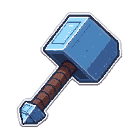 war hammer single head  rare blue tier