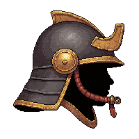 samurai kabuto helmet  rusted broken