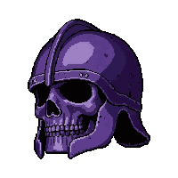 skull death knight helm  epic purple tier