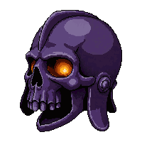 skull death knight helm  magical glowing