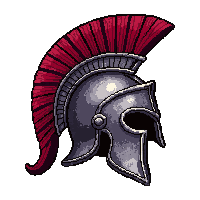 spartan crested helmet  ancient weathered