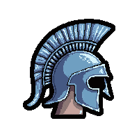 spartan crested helmet  frost enchanted icy