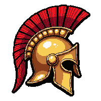 spartan crested helmet  holy blessed radiant