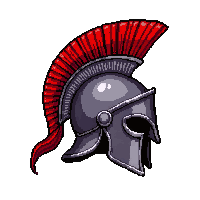 spartan crested helmet  poison coated venomous