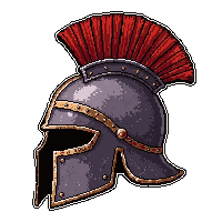 spiked centurion helm  ancient weathered