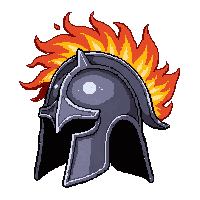spiked centurion helm  fire enchanted molten