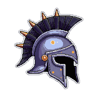 spiked centurion helm  magical glowing