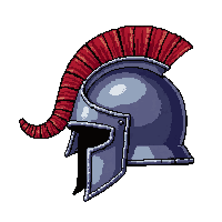 spiked centurion helm  rusted broken