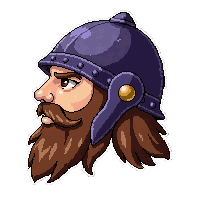 viking bearded helm  epic purple tier