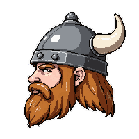 viking bearded helm  holy blessed radiant