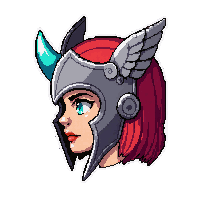 winged valkyrie helmet  magical glowing