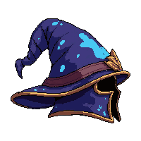 wizard pointed hat  magical glowing