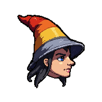 wizard pointed hat  mythic rainbow tier
