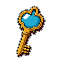 golden ornate key  rare blue tier