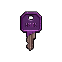large iron key  epic purple tier