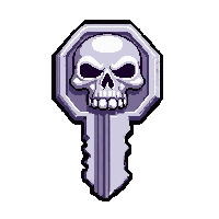 silver skeleton key  holy blessed radiant