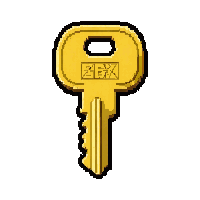 small brass key  common starter tier