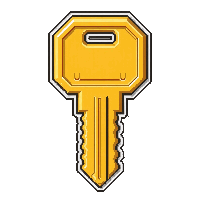 small brass key  holy blessed radiant