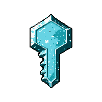 spiked iron key  frost enchanted icy