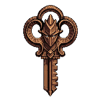 spiked iron key  legendary ornate
