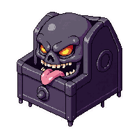 tiny lockbox key  cursed dark