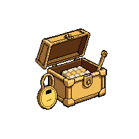 tiny lockbox key  gold trimmed royal