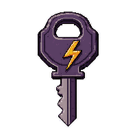 twisted obsidian key  lightning charged crackling