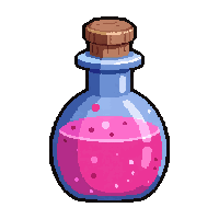 pink love potion  crystal stopper