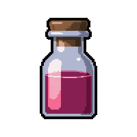 pink love potion  tiny shot vial