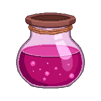 pink love potion  wide cauldron pot