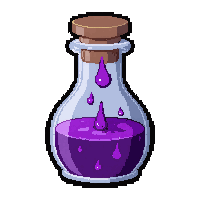 purple shadow potion  crystal stopper