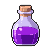 purple shadow potion  narrow vial
