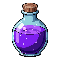 purple shadow potion  twisted spiral bottle