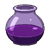 purple shadow potion  wide cauldron pot