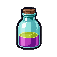 rainbow polymorph potion  crystal stopper