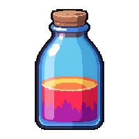 rainbow polymorph potion  half full