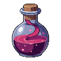 rainbow polymorph potion  twisted spiral bottle