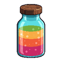 rainbow polymorph potion  wax sealed