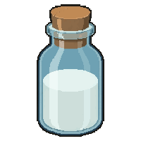 white holy potion  cork stopper