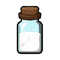 white holy potion  cracked vial