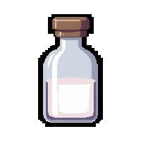 white holy potion  crystal stopper