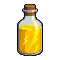 yellow lightning potion  full bottle